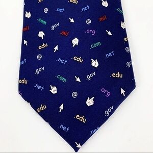 𝅺“NAME That Domain” Allyn Neckwear Silk Necktie
